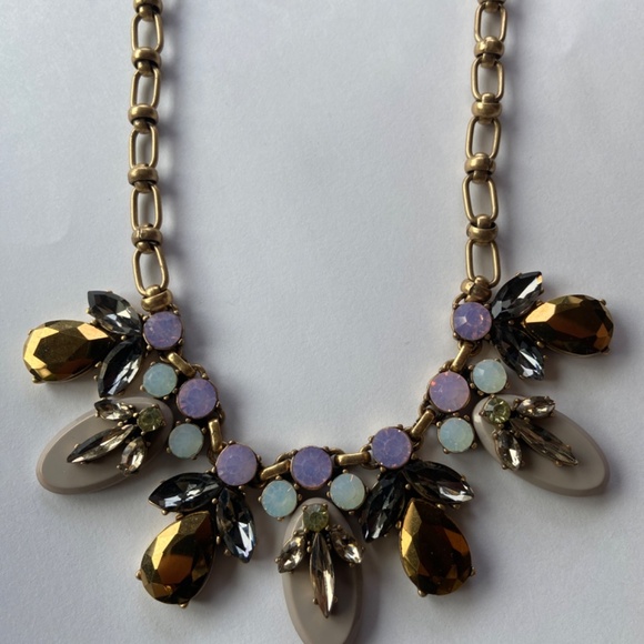 J CREW BRULEE IRIDESCENT STATEMENT NECKLACE - Picture 9 of 15